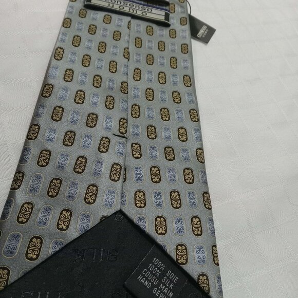 New tie with tag featuring a chic pattern 100% silk - Picture 4 of 5